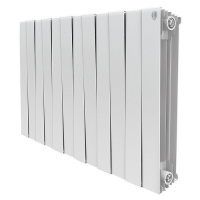 Биметаллический радиатор Royal Thermo PianoForte 500/Silver Satin 12 секции